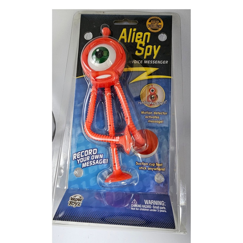 WowToyz Alien Spy Voice Messenger Motion Detector Recordable Toy WT-BSAS Orange